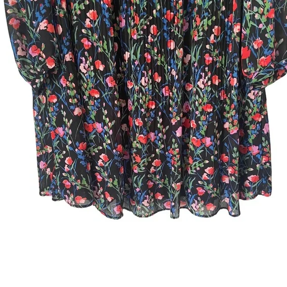 Zara Multicolor Floral Pleated “Annie” Mini Dress - Picture 9 of 15